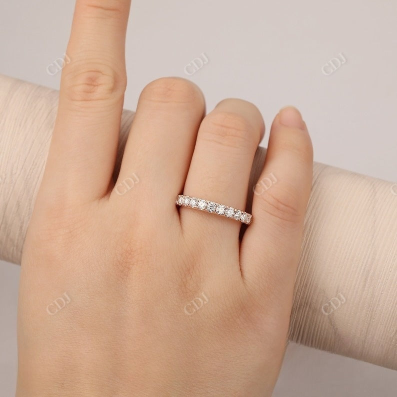 Round Cut Lab Grown Diamond Wedding Band Wedding Band customdiamjewel   