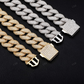 Iced Out 18MM Miami Link Cuban Chain hip hop jewelry CustomDiamJewel