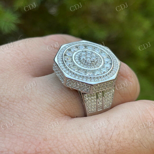 Unique Geometric Octagonal Shape Diamond Ring  customdiamjewel   