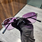 GRA Certified VVS Moissanite Purple Lens Sunglasses hip hop jewelry CustomDiamJewel