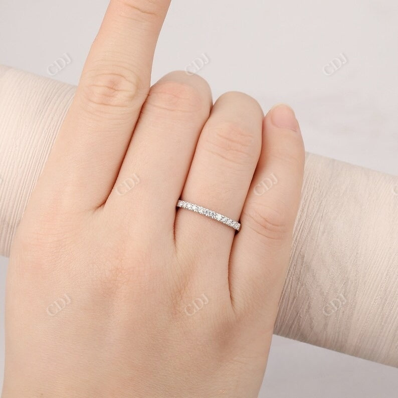 Round Cut Lab Grown Diamond Wedding Band Wedding Band customdiamjewel   