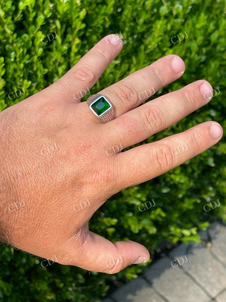 Classic Lab Created Emerald Ring  customdiamjewel   