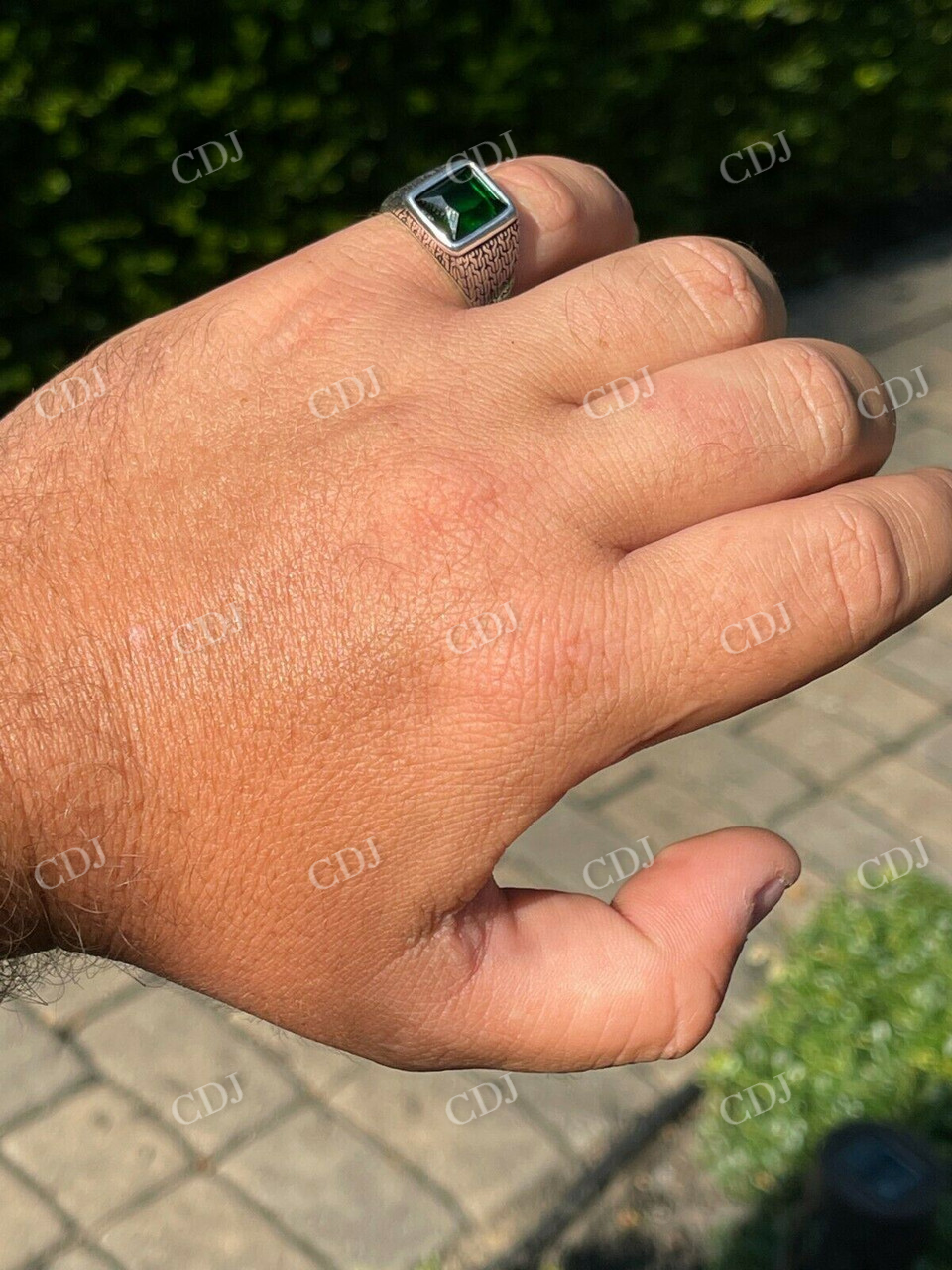 Classic Lab Created Emerald Ring  customdiamjewel   