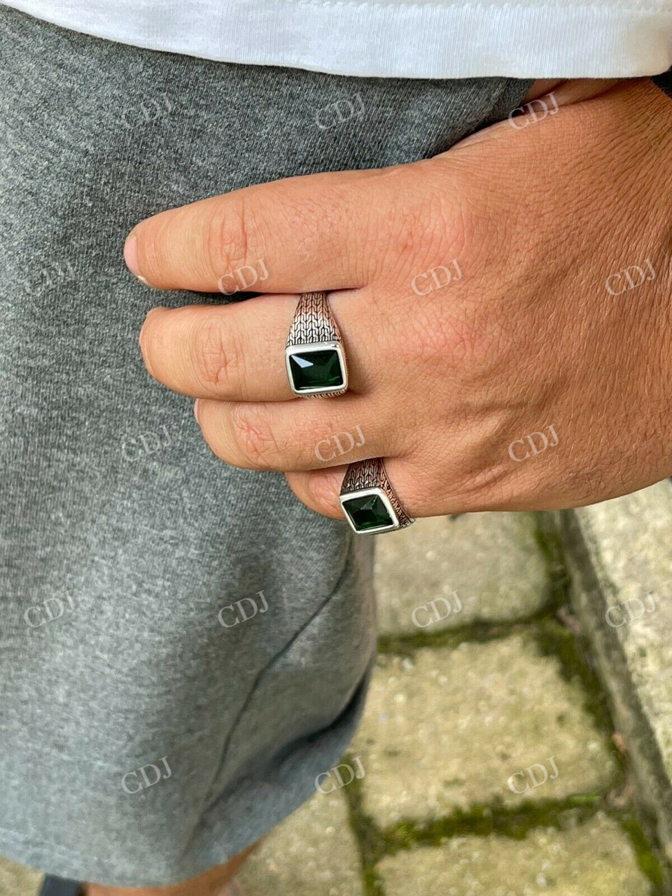 Classic Lab Created Emerald Ring  customdiamjewel   