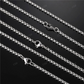 3MM Sterling Silver Plain Bead Chain hip hop jewelry CustomDiamJewel