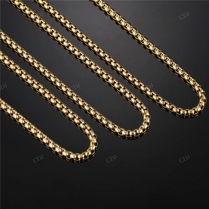 3MM Sterling Silver Plain Bead Chain hip hop jewelry CustomDiamJewel