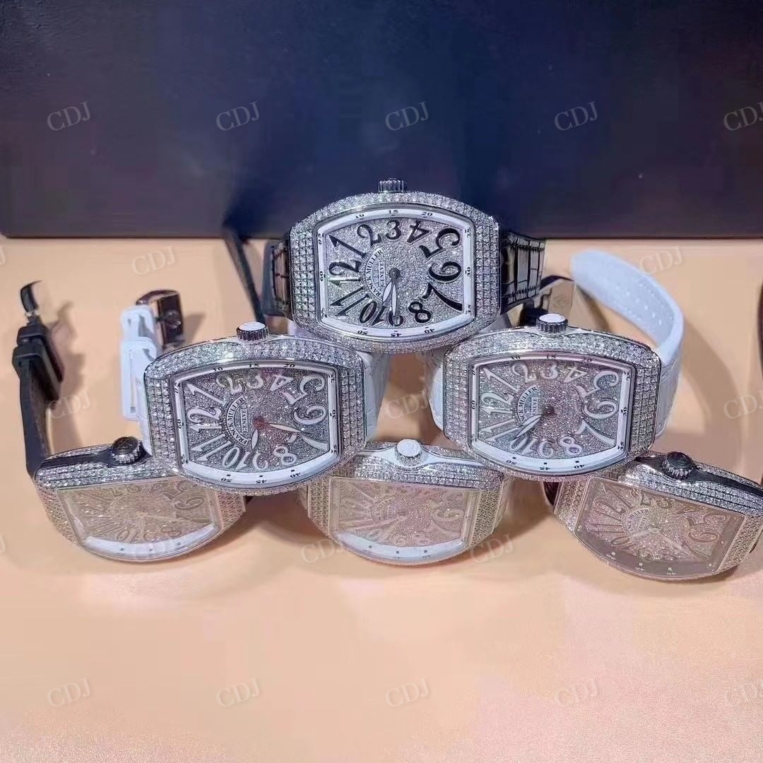 Custom Iced Out richad miller Diamond Watches  customdiamjewel   