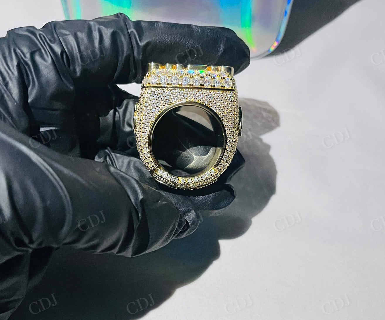 Pass Diamond Teste Iced Out Men's Ring hip hop jewelry CustomDiamJewel   