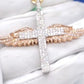 VVS Diamond Wing Cross Charm Pendant  CustomDiamJewel   