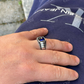 Blue Sapphire Designer Ring For Men  customdiamjewel   