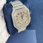 Hip Hop Custom Diamond Ice out Cartier Watch  customdiamjewel   