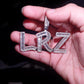 Baguette Moissanite LRZ Iced Out Silver Pendant hip hop jewelry customdiamjewel   