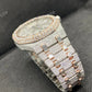 AP Fully Iced Out Moissanite Men's Watch  customdiamjewel   