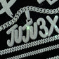 "JUJU3X" Diamond 18K Gold Full Iced Out Big Pendant hip hop jewelry CustomDiamJewel   