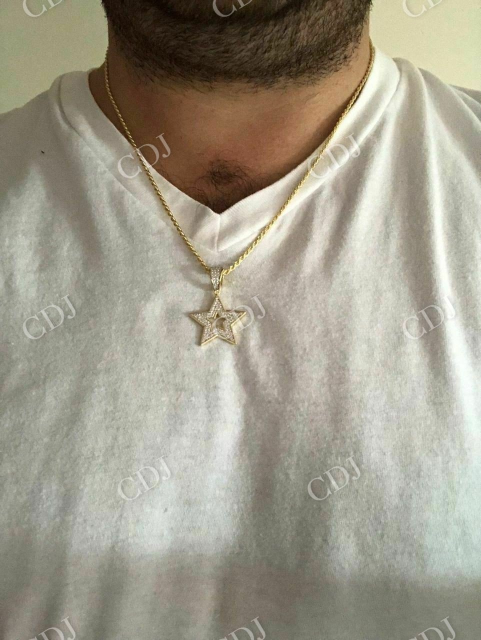 Super STAR Hip Hop Iced Icy Diamond Pendant  customdiamjewel   