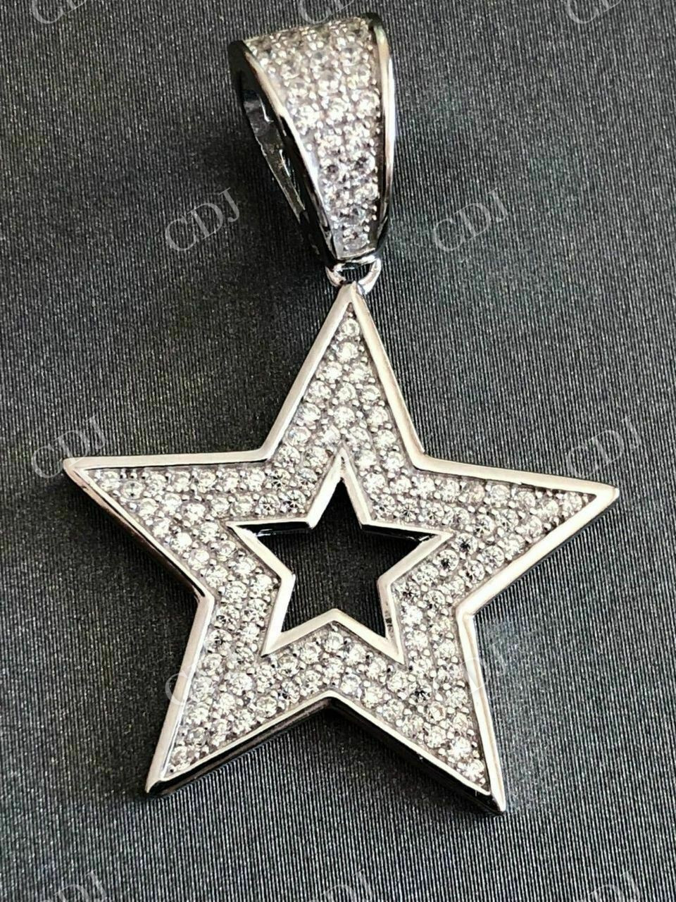 Super STAR Hip Hop Iced Icy Diamond Pendant  customdiamjewel   