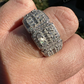 Full Eternity Diamond Cluster Ring  customdiamjewel   