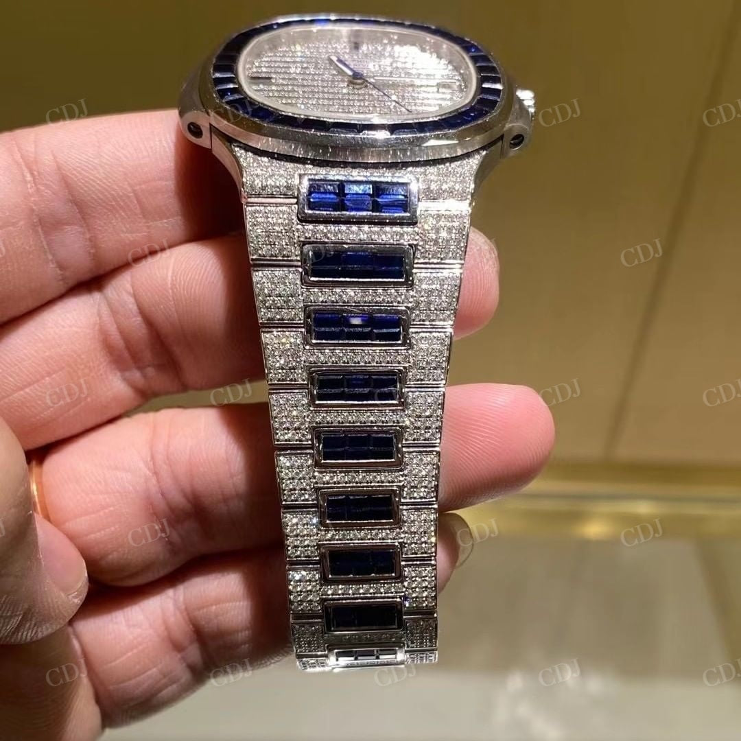 Hip Hop Patek Philippe Diamond Custom Watch  customdiamjewel   