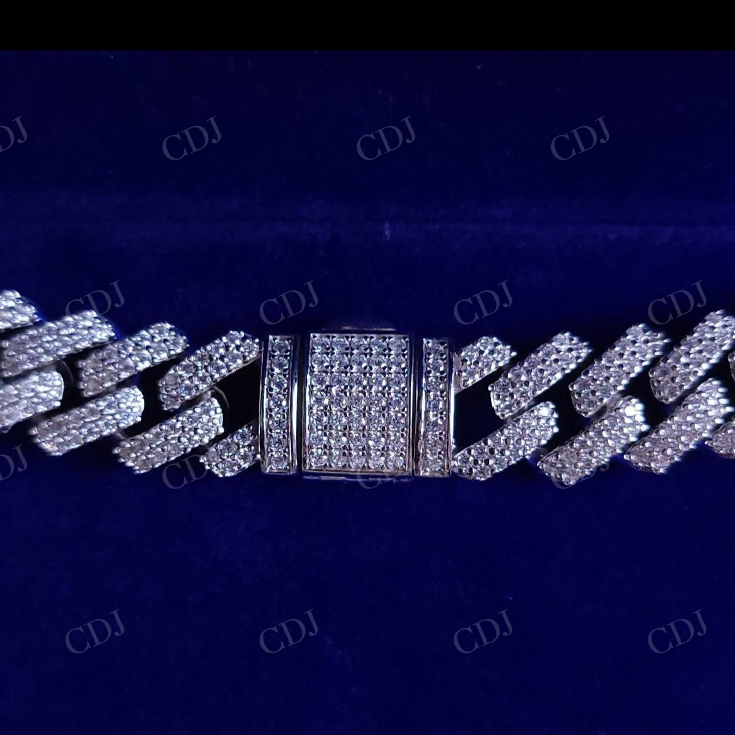 VVS D Moissanite Diamond Cuban Link Chain hip hop jewelry customdiamjewel   