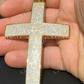 Huge 14k Gold Cross Hip Hop Pendant  customdiamjewel   