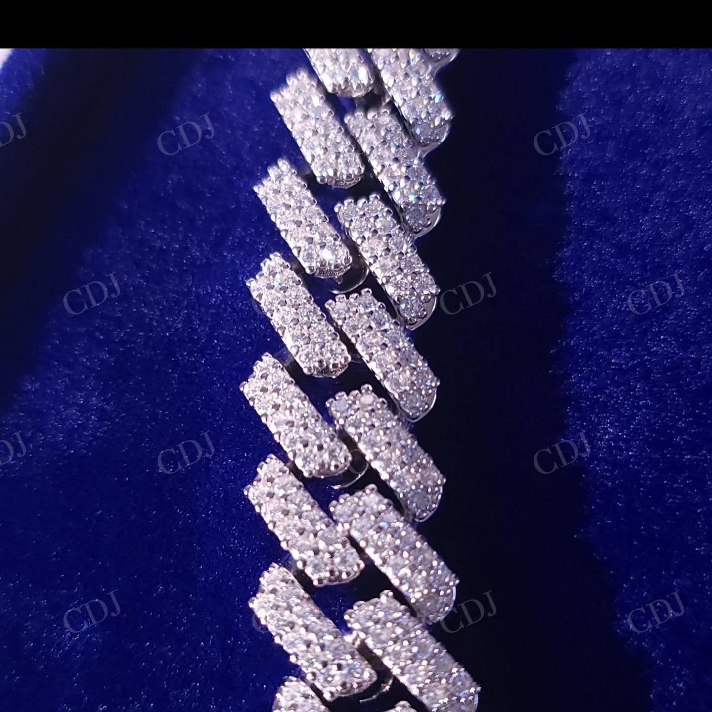 VVS D Moissanite Diamond Cuban Link Chain hip hop jewelry customdiamjewel   