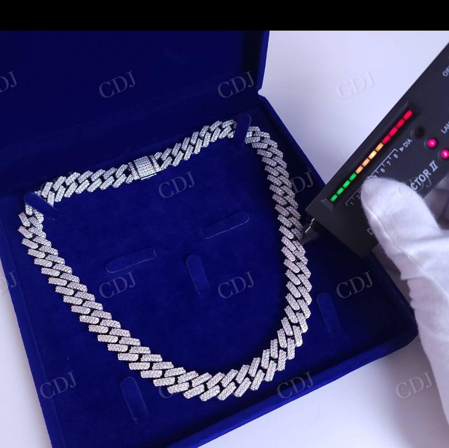 VVS D Moissanite Diamond Cuban Link Chain hip hop jewelry customdiamjewel   