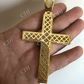 Huge 14k Gold Cross Hip Hop Pendant  customdiamjewel   