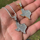 Hip Hop Texas State Shape Pendant  customdiamjewel   