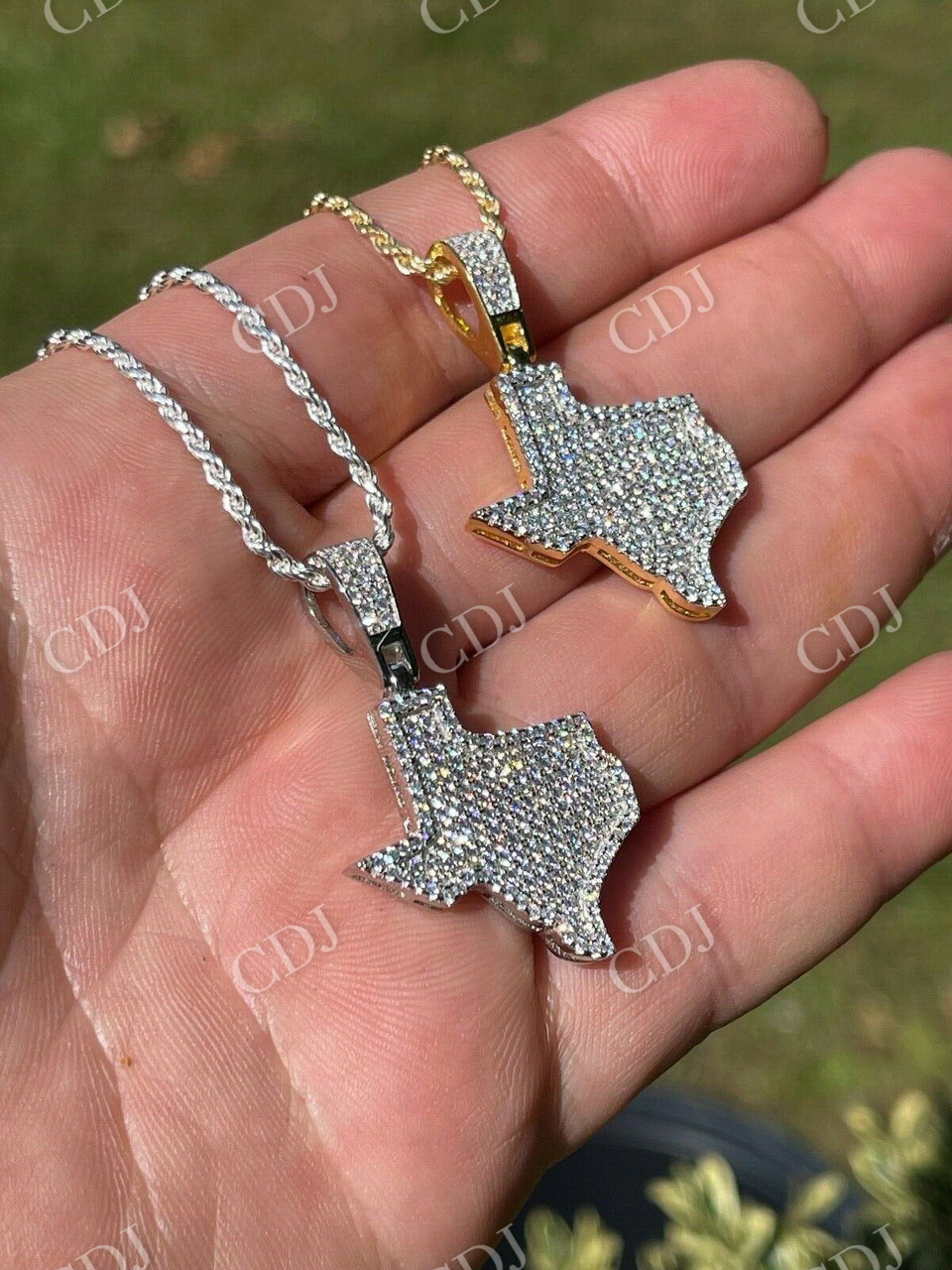 Hip Hop Texas State Shape Pendant  customdiamjewel   