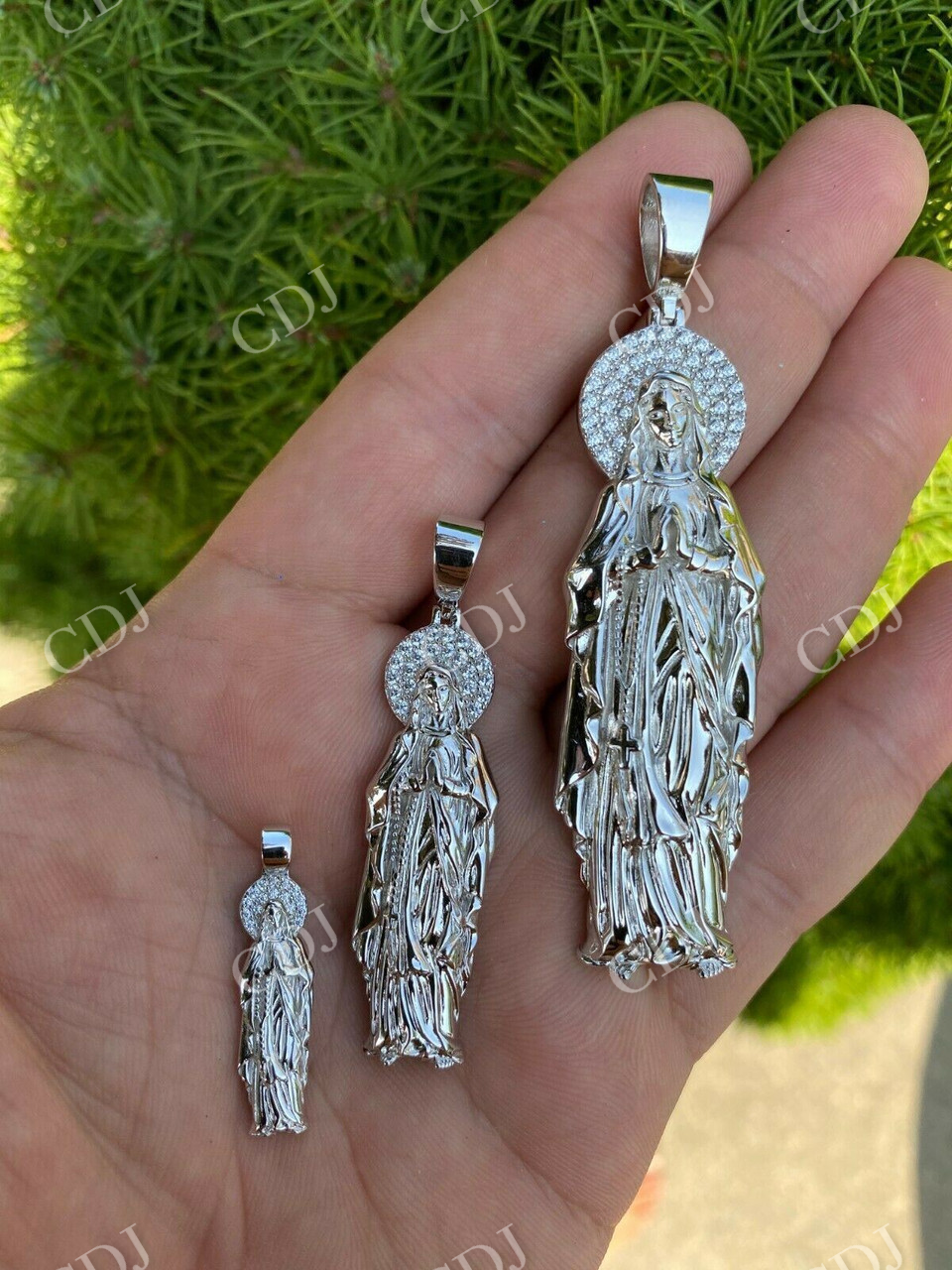 Virgin Mary Hip Hop Pendant  customdiamjewel   