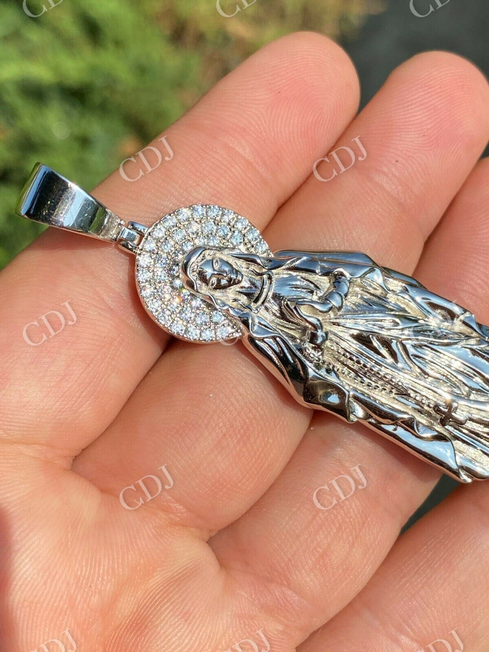 Virgin Mary Hip Hop Pendant  customdiamjewel   