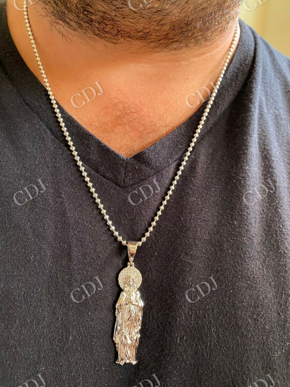 Virgin Mary Hip Hop Pendant  customdiamjewel   