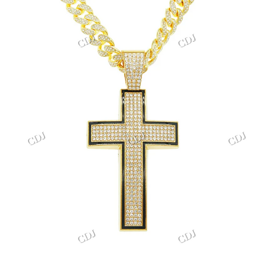 VVS Round Cut Diamond Crist Cross Hip Hop Pendant hip hop jewelry CustomDiamJewel