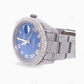 Rolex Blue Dial Custom Diamond Luxury Watch  customdiamjewel   