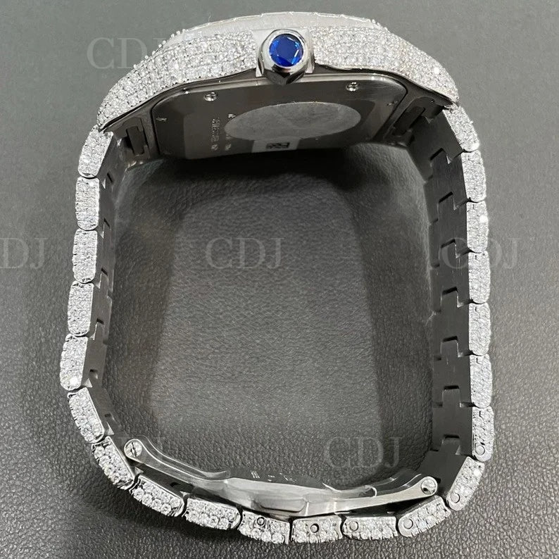 Genuine Natural Diamond Cartier Full Bust down Hip Hop Men's Watch (24 To 28 CTW)  customdiamjewel   