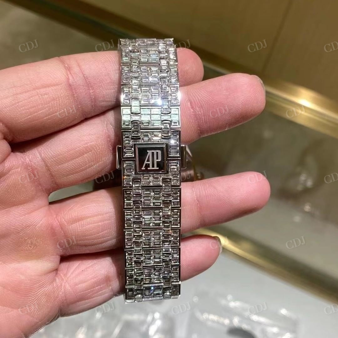 Fully Bugatte Diamond AP Iced Out Watch  customdiamjewel   