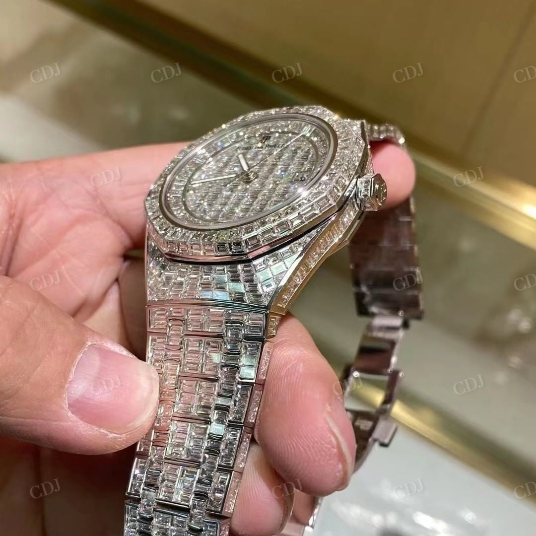 Fully Bugatte Diamond AP Iced Out Watch  customdiamjewel   