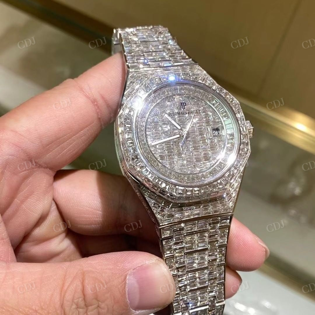 Fully Bugatte Diamond AP Iced Out Watch  customdiamjewel   