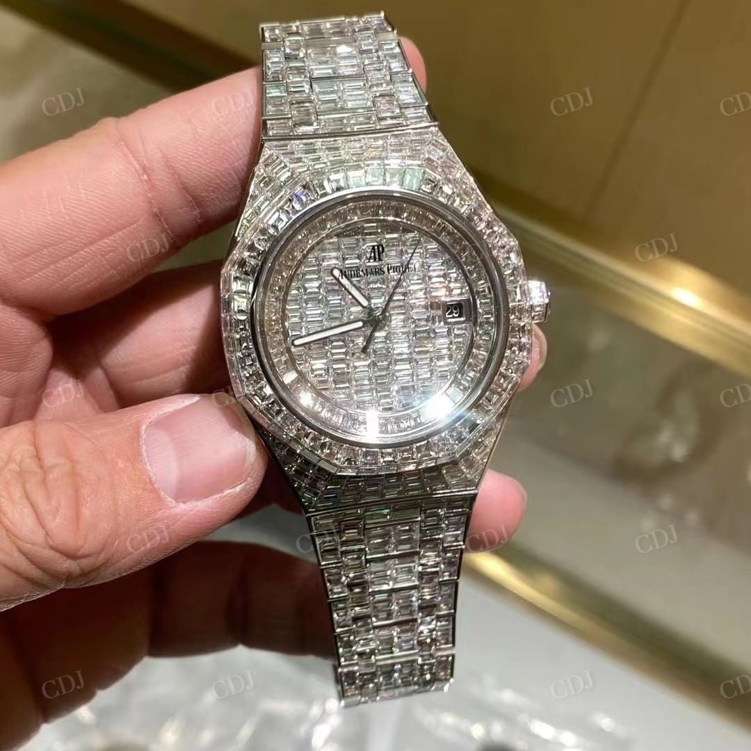 Fully Bugatte Diamond AP Iced Out Watch  customdiamjewel   