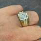 Princess Cut Round Halo Diamond Ring For Men  customdiamjewel   