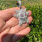 White Gold Gengar Pokemon Pendant  customdiamjewel   