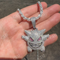 White Gold Gengar Pokemon Pendant  customdiamjewel   