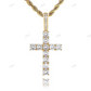 Sterling Silver Moissanite Cross Pendant hip hop jewelry CustomDiamJewel