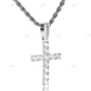 Sterling Silver Moissanite Cross Pendant hip hop jewelry CustomDiamJewel