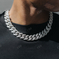 Diamond Prong Set Hip Hop Cuban Chain Necklace  customdiamjewel   