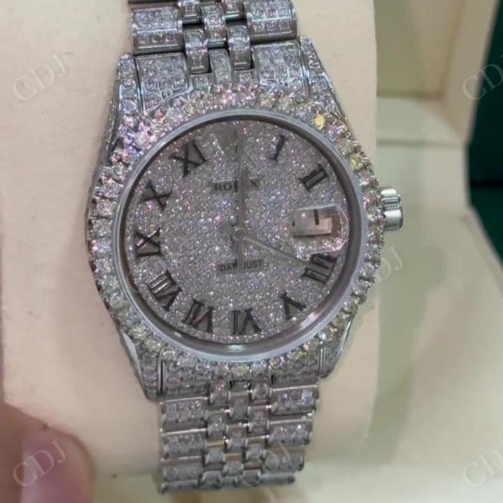 Diamond Rolex Iced Out Cool Watches hip hop jewelry CustomDiamJewel   