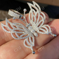 Iced Out Butterfly Pendant For Women  customdiamjewel   