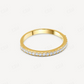 Dainty Round Diamond Half Eternity Wedding Band  customdiamjewel   