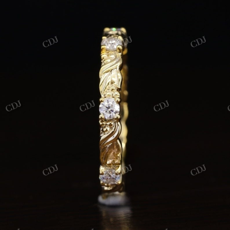 Vintage Style Art Deco Stacking Matching Diamond Band  customdiamjewel   