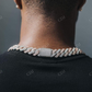 Two Tone Rapper Singer Cuban Link Chain Necklace  customdiamjewel   